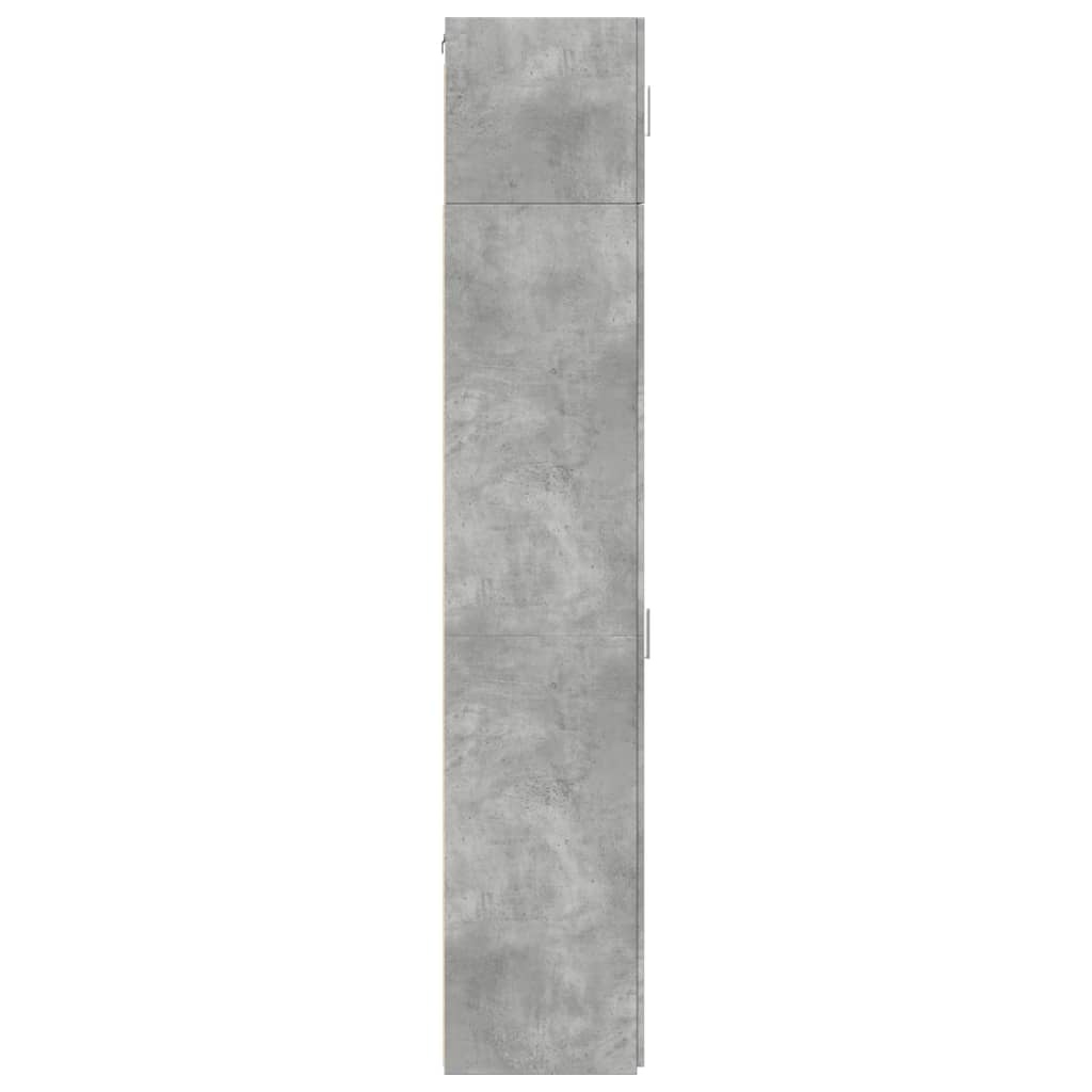 vidaXL Wąska szafka, szarość betonu, 40x42,5x225 cm