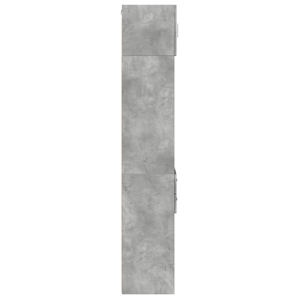 vidaXL Wąska szafka, szarość betonu, 40x42,5x225 cm