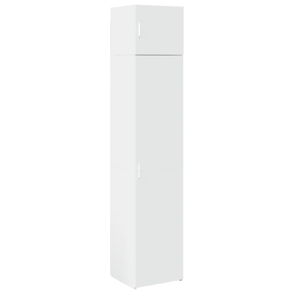 vidaXL Wąska szafka, biała, 45x42,5x225 cm, materiał drewnopochodny
