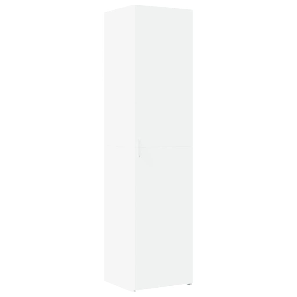 vidaXL Wąska szafka, biała, 45x42,5x225 cm, materiał drewnopochodny