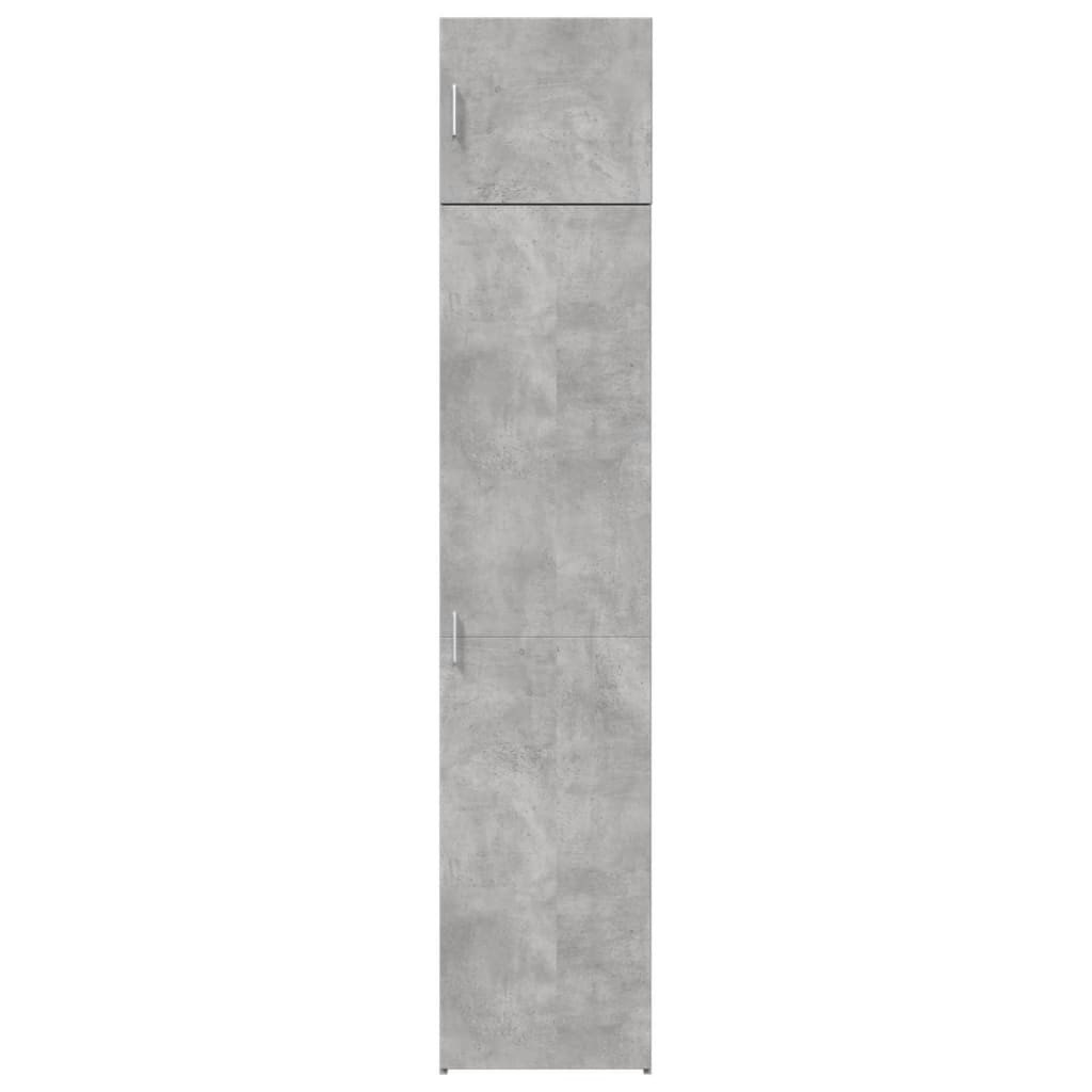 vidaXL Wąska szafka, szarość betonu, 45x42,5x225 cm