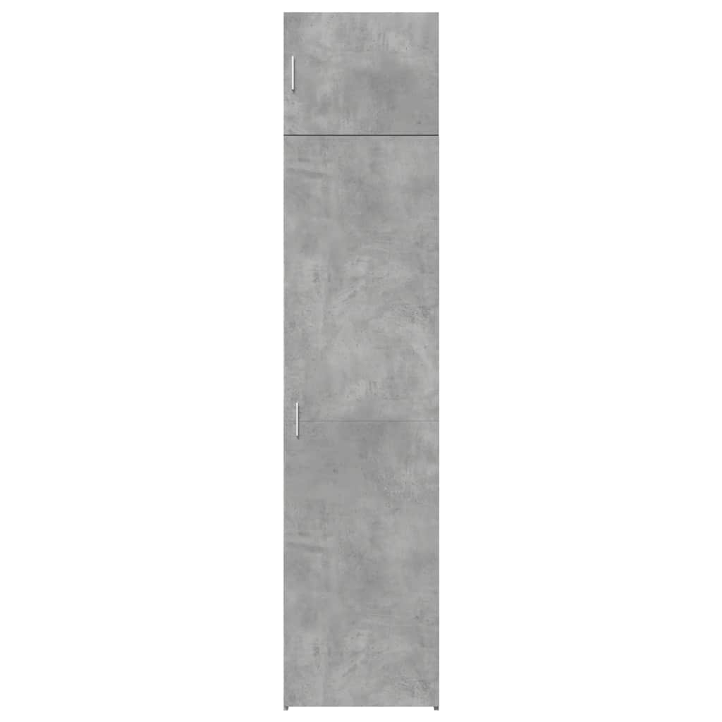 vidaXL Wąska szafka, szarość betonu, 50x42,5x225 cm