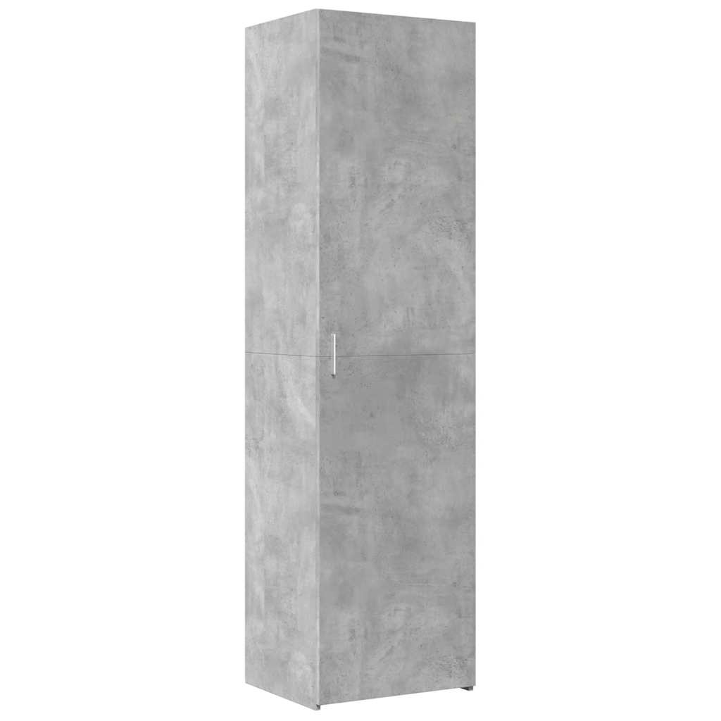vidaXL Wąska szafka, szarość betonu, 50x42,5x225 cm
