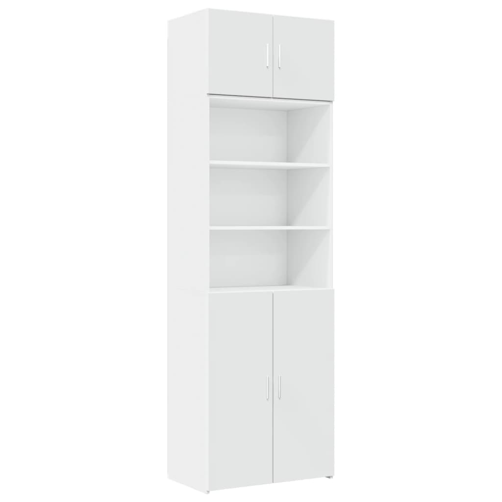 vidaXL Szafka, biała, 70x42,5x225 cm, materiał drewnopochodny