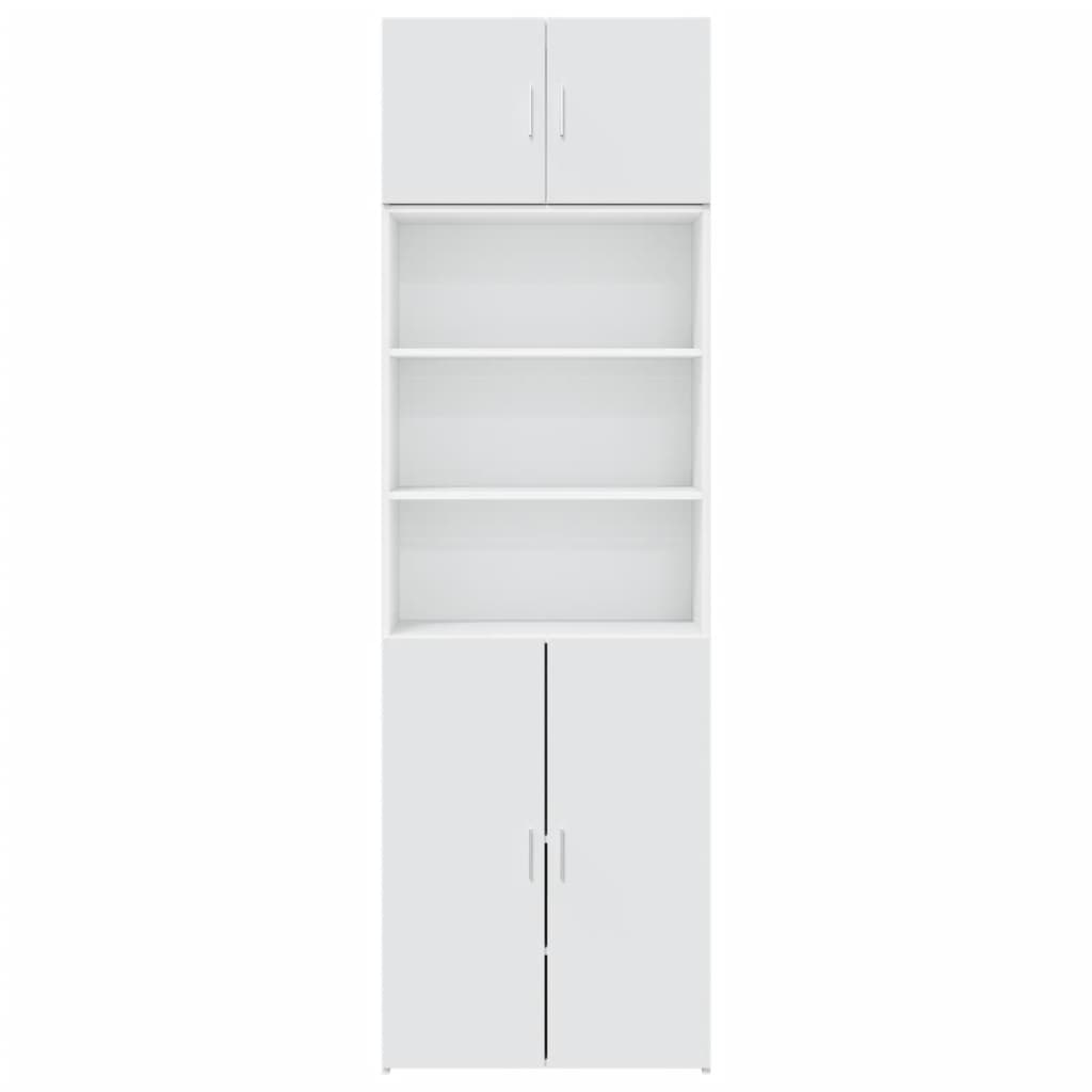 vidaXL Szafka, biała, 70x42,5x225 cm, materiał drewnopochodny