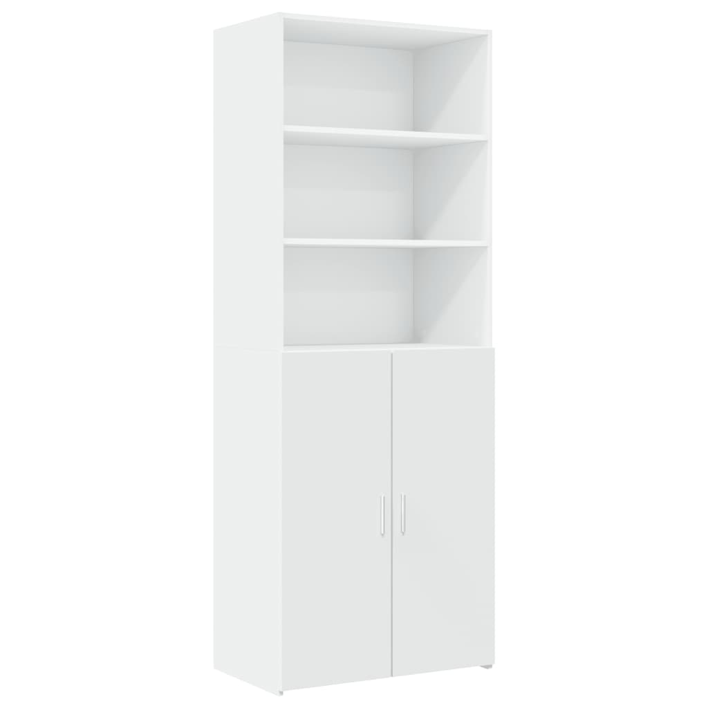 vidaXL Szafka, biała, 70x42,5x225 cm, materiał drewnopochodny