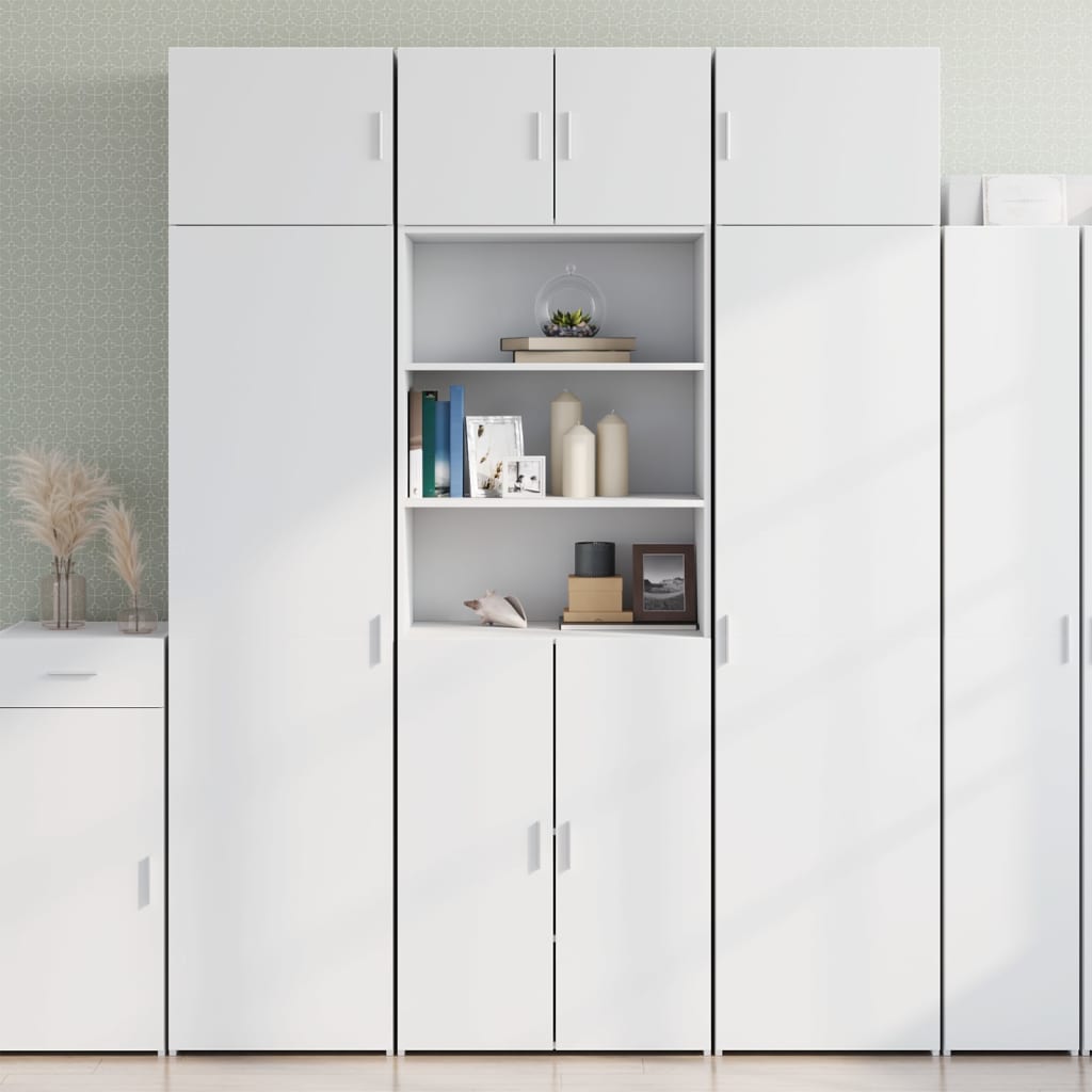 vidaXL Szafka, biała, 70x42,5x225 cm, materiał drewnopochodny