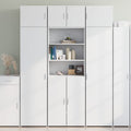 vidaXL Szafka, biała, 70x42,5x225 cm, materiał drewnopochodny