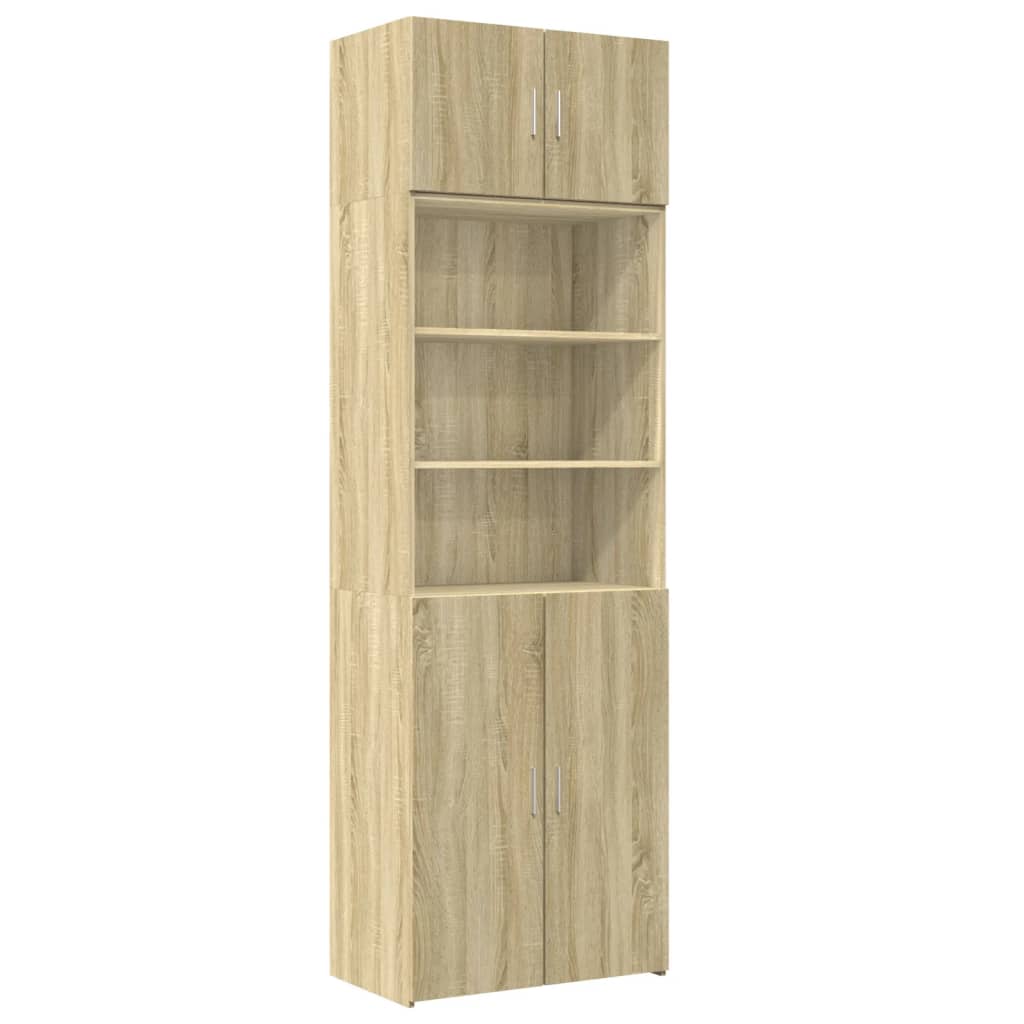 vidaXL Szafka, dąb sonoma, 70x42,5x225 cm, materiał drewnopochodny