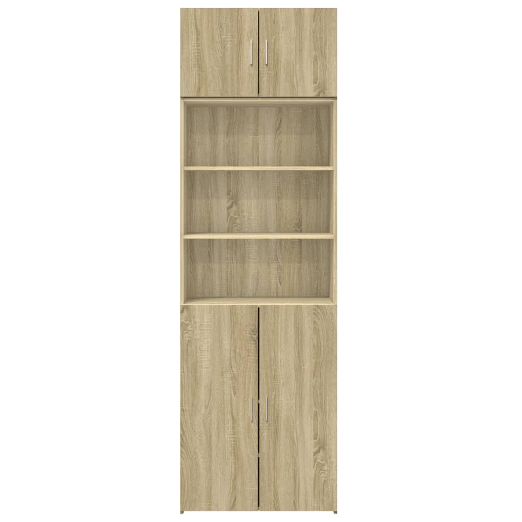 vidaXL Szafka, dąb sonoma, 70x42,5x225 cm, materiał drewnopochodny