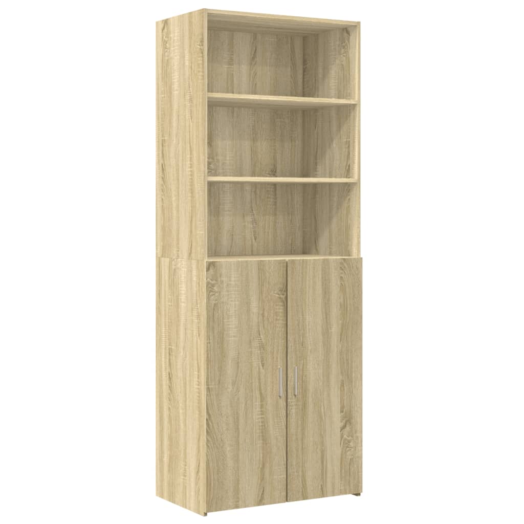 vidaXL Szafka, dąb sonoma, 70x42,5x225 cm, materiał drewnopochodny