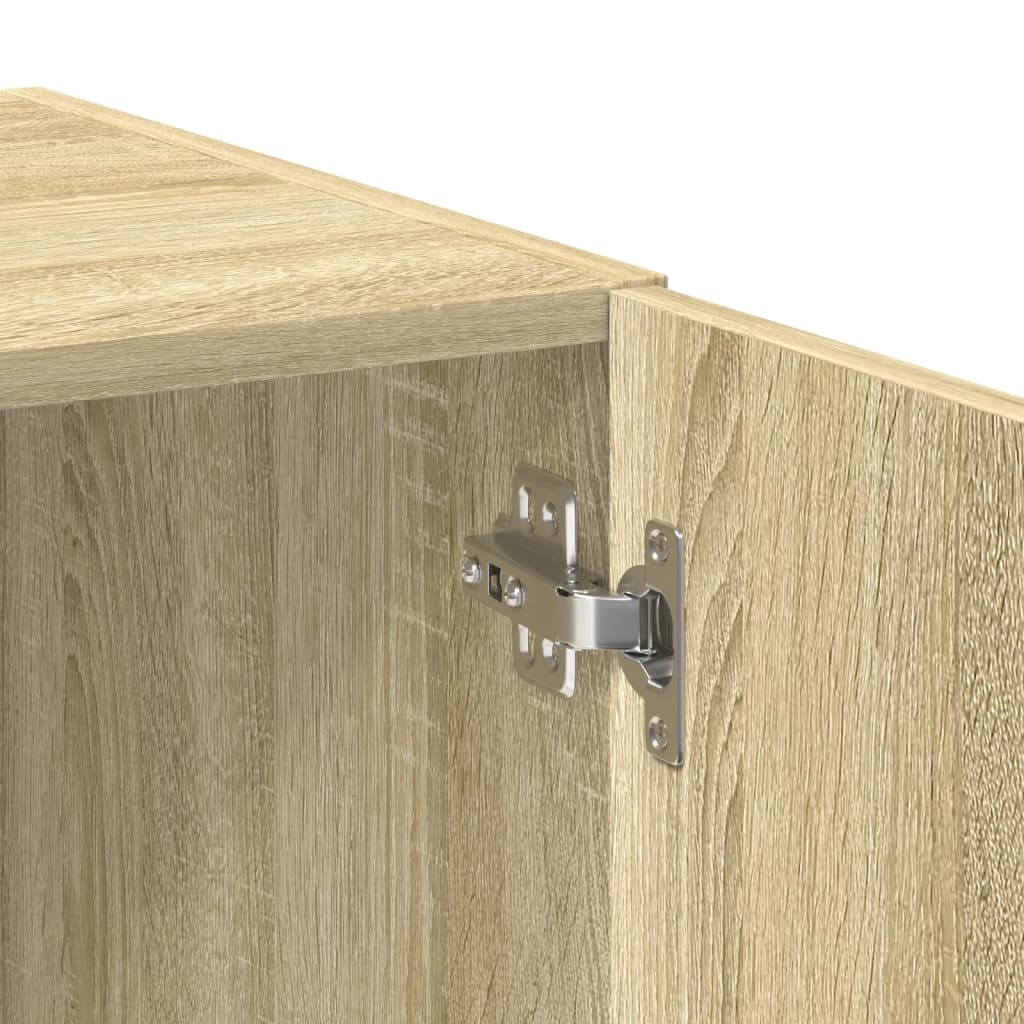 vidaXL Szafka, dąb sonoma, 70x42,5x225 cm, materiał drewnopochodny