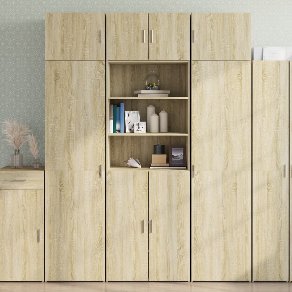 vidaXL Szafka, dąb sonoma, 70x42,5x225 cm, materiał drewnopochodny