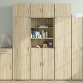 vidaXL Szafka, dąb sonoma, 70x42,5x225 cm, materiał drewnopochodny