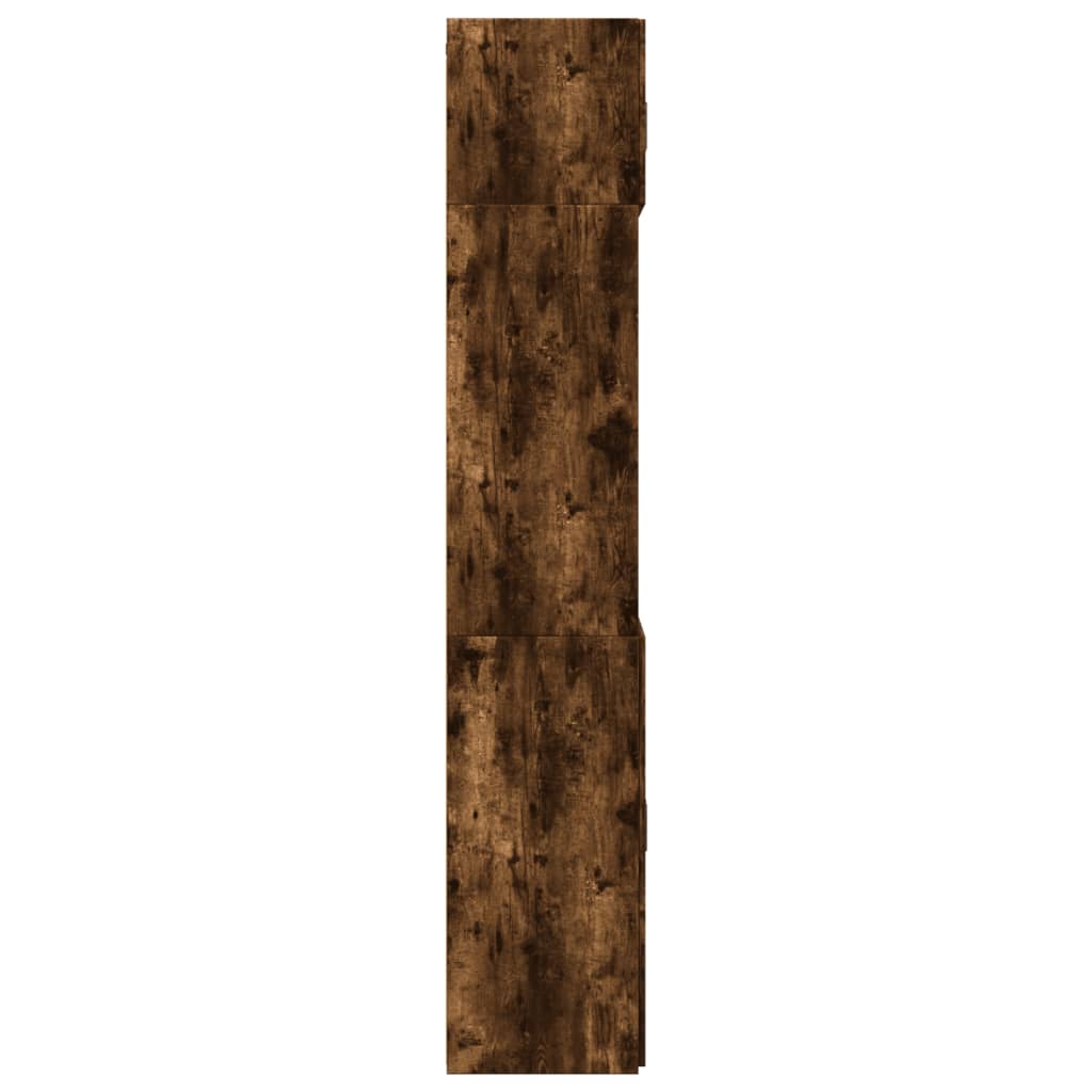 vidaXL Szafka, przydymiony dąb, 70x42,5x225 cm materiał drewnopochodny