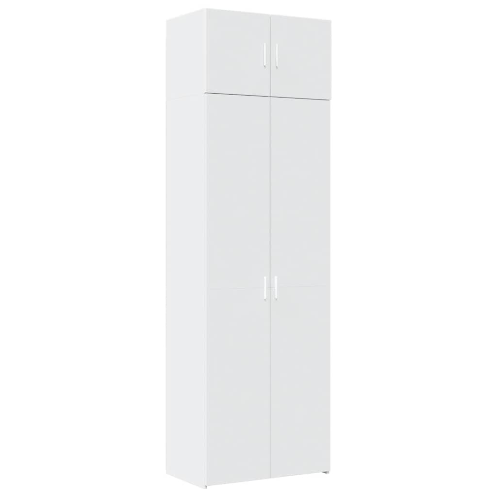 vidaXL Szafka, biała, 70x42,5x225 cm, materiał drewnopochodny