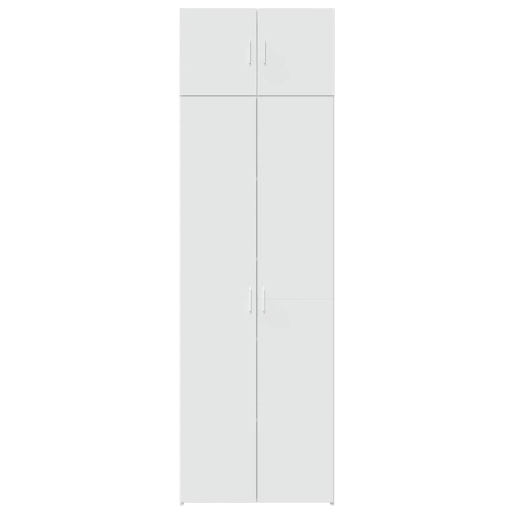 vidaXL Szafka, biała, 70x42,5x225 cm, materiał drewnopochodny
