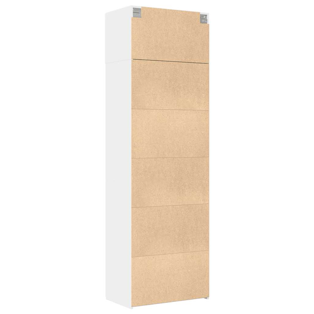 vidaXL Szafka, biała, 70x42,5x225 cm, materiał drewnopochodny