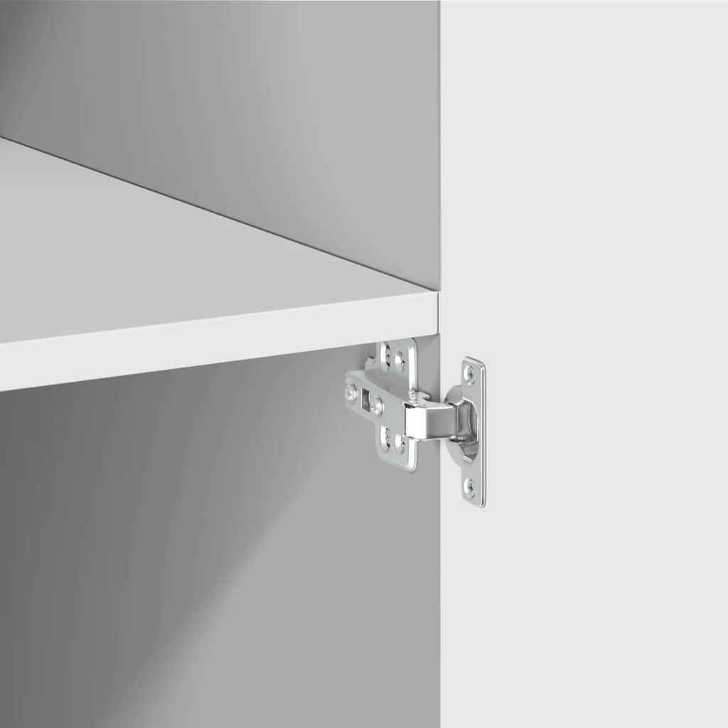 vidaXL Szafka, biała, 70x42,5x225 cm, materiał drewnopochodny