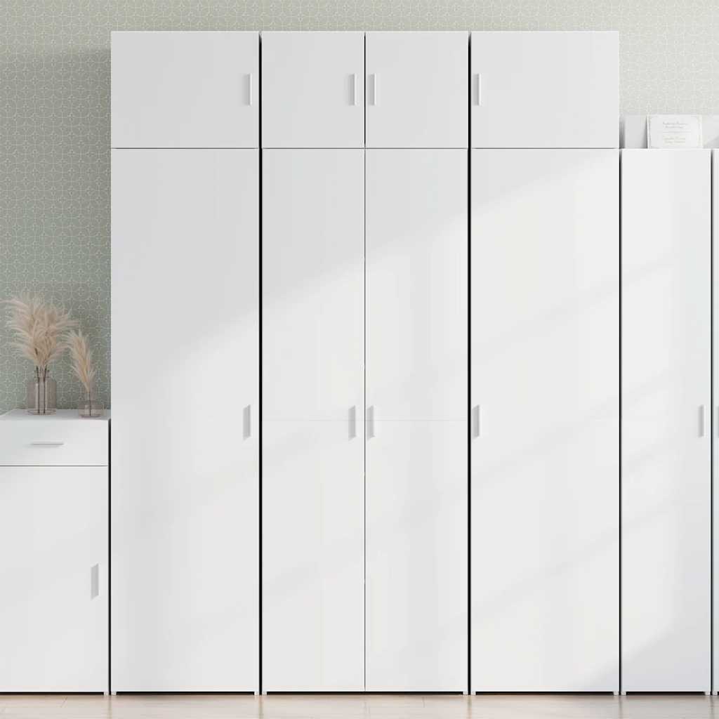 vidaXL Szafka, biała, 70x42,5x225 cm, materiał drewnopochodny