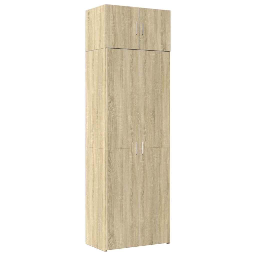 vidaXL Szafka, dąb sonoma, 70x42,5x225 cm, materiał drewnopochodny