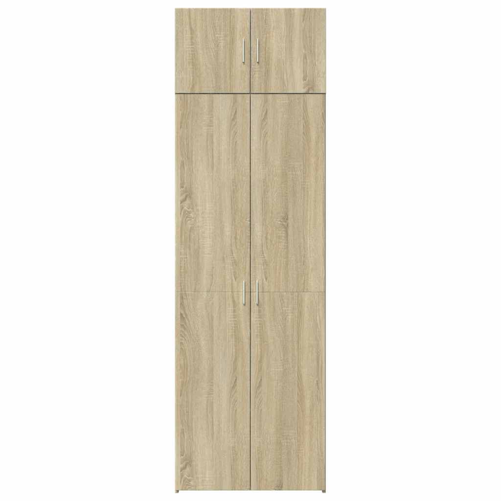 vidaXL Szafka, dąb sonoma, 70x42,5x225 cm, materiał drewnopochodny
