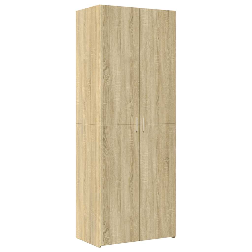 vidaXL Szafka, dąb sonoma, 70x42,5x225 cm, materiał drewnopochodny
