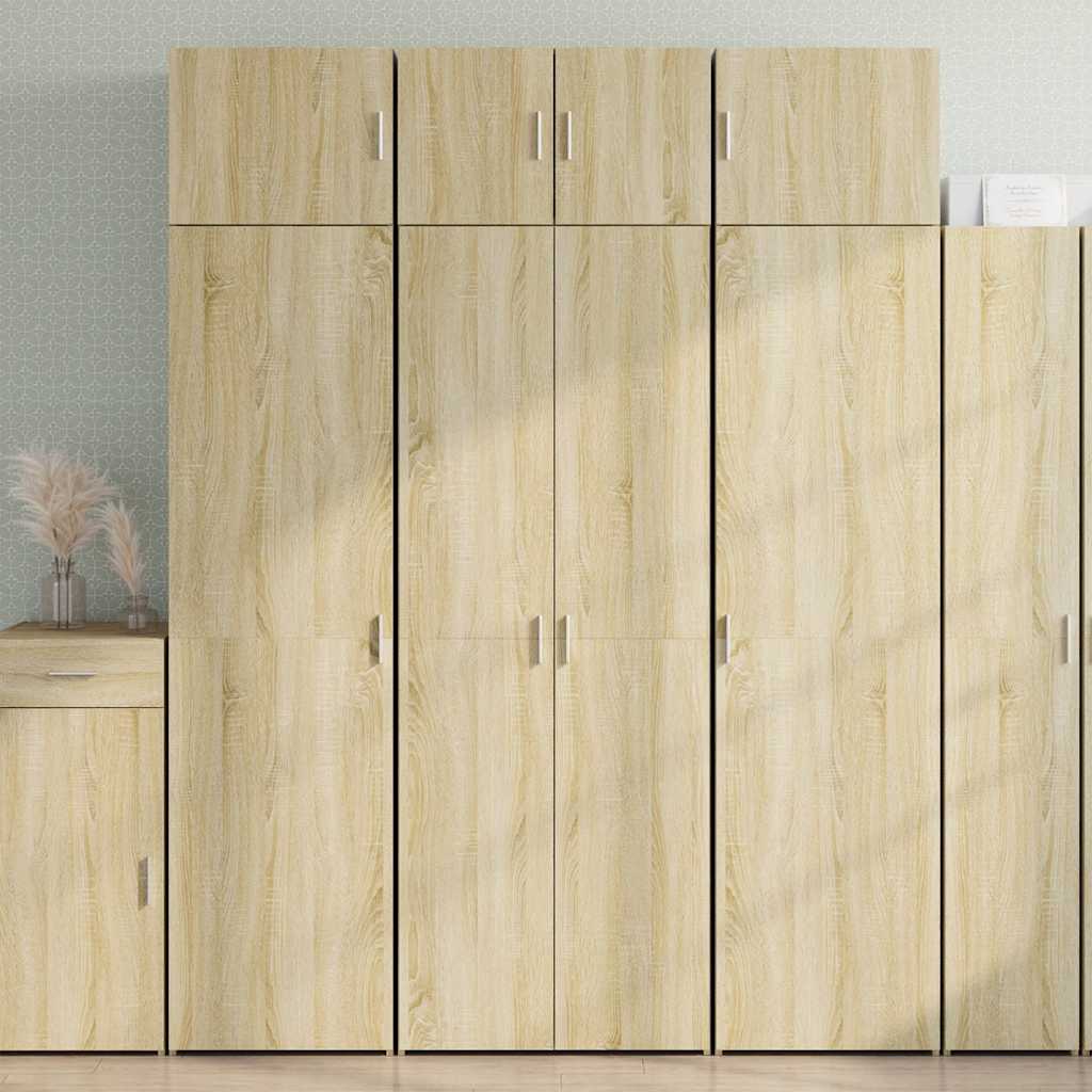 vidaXL Szafka, dąb sonoma, 70x42,5x225 cm, materiał drewnopochodny