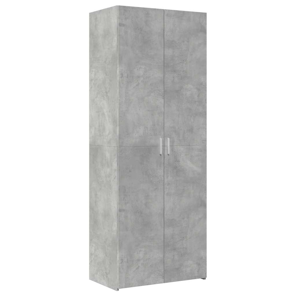 vidaXL Szafka, szarość betonu, 70x42,5x225 cm, materiał drewnopochodny