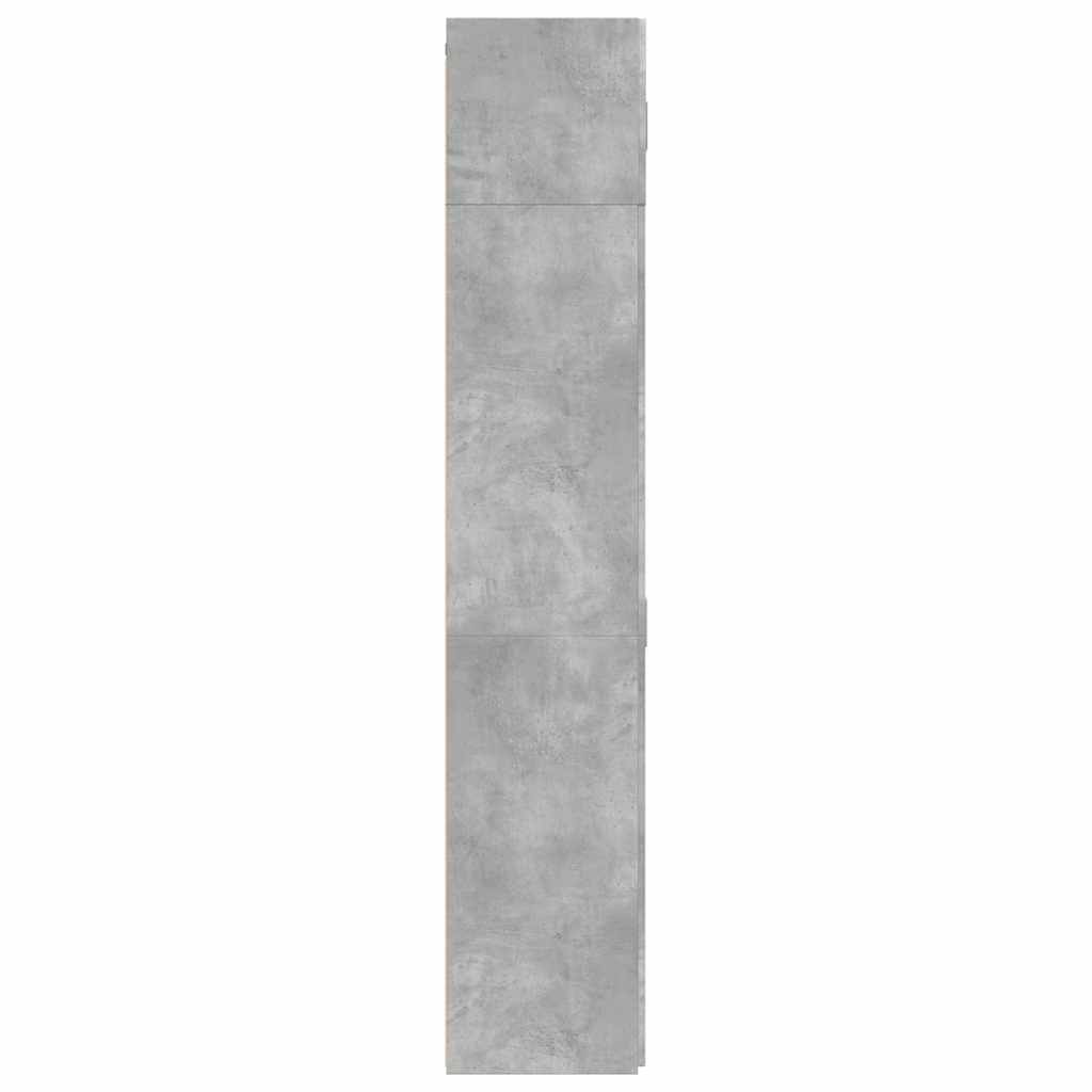 vidaXL Szafka, szarość betonu, 70x42,5x225 cm, materiał drewnopochodny