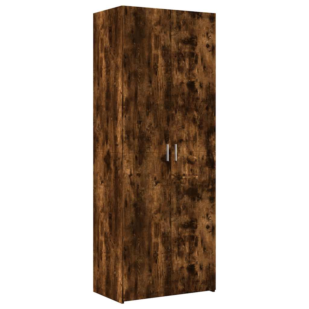 vidaXL Szafka, przydymiony dąb, 70x42,5x225 cm materiał drewnopochodny