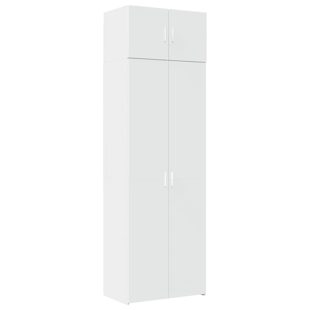 vidaXL Szafka, biała, 70x42,5x225 cm, materiał drewnopochodny
