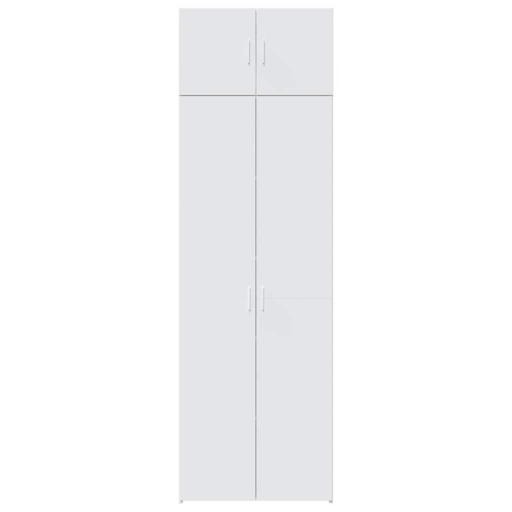 vidaXL Szafka, biała, 70x42,5x225 cm, materiał drewnopochodny