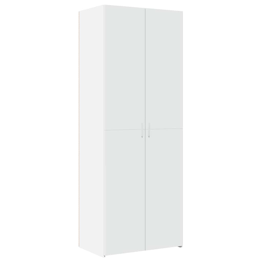 vidaXL Szafka, biała, 70x42,5x225 cm, materiał drewnopochodny