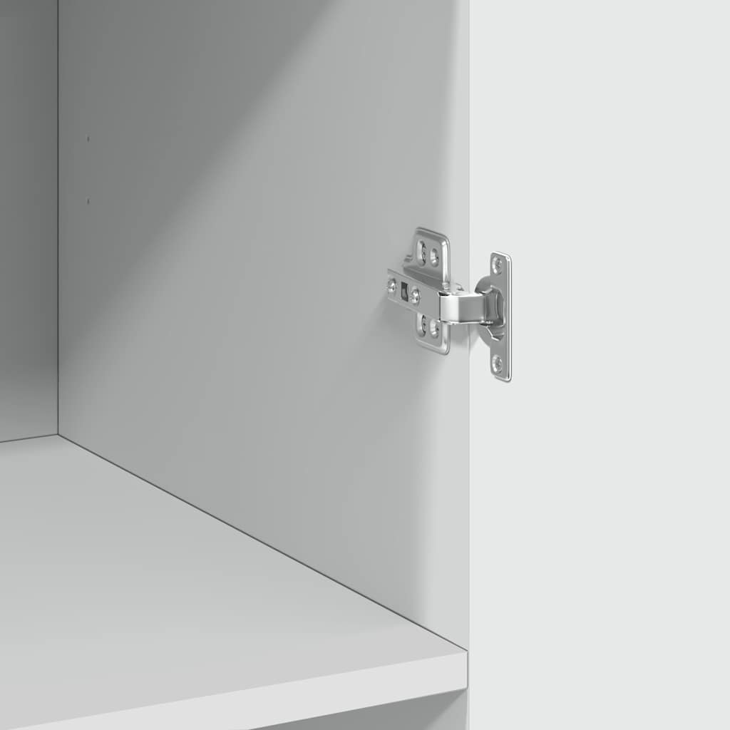 vidaXL Szafka, biała, 70x42,5x225 cm, materiał drewnopochodny