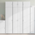 vidaXL Szafka, biała, 70x42,5x225 cm, materiał drewnopochodny