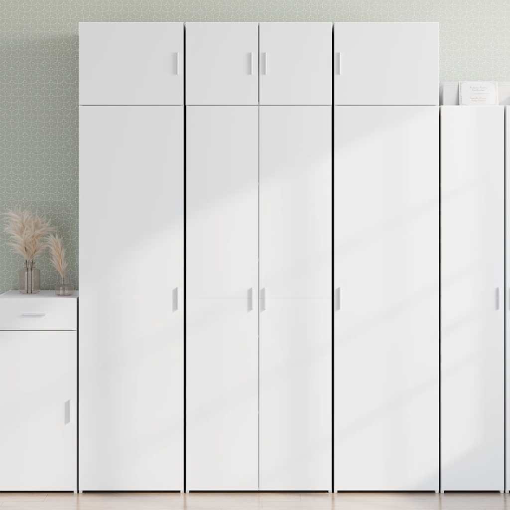 vidaXL Szafka, biała, 70x42,5x225 cm, materiał drewnopochodny