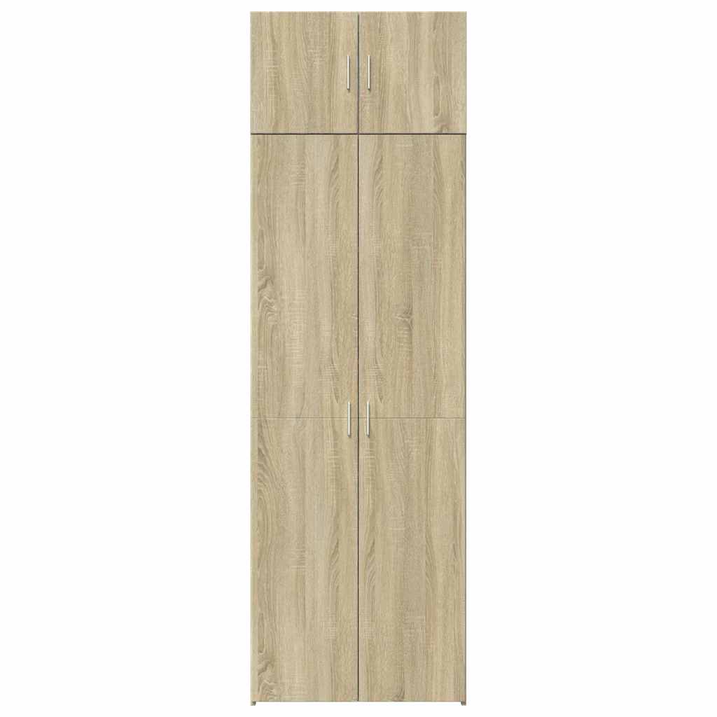 vidaXL Szafka, dąb sonoma, 70x42,5x225 cm, materiał drewnopochodny