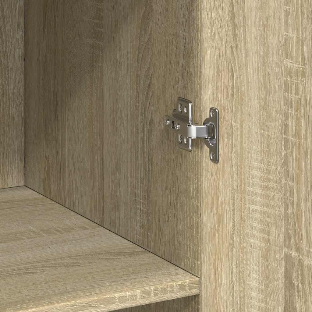 vidaXL Szafka, dąb sonoma, 70x42,5x225 cm, materiał drewnopochodny