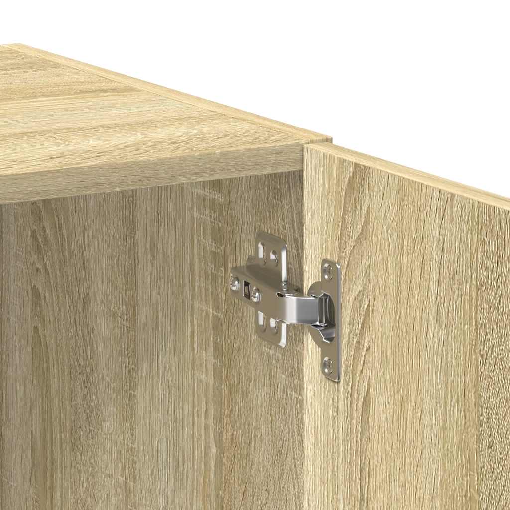 vidaXL Szafka, dąb sonoma, 70x42,5x225 cm, materiał drewnopochodny