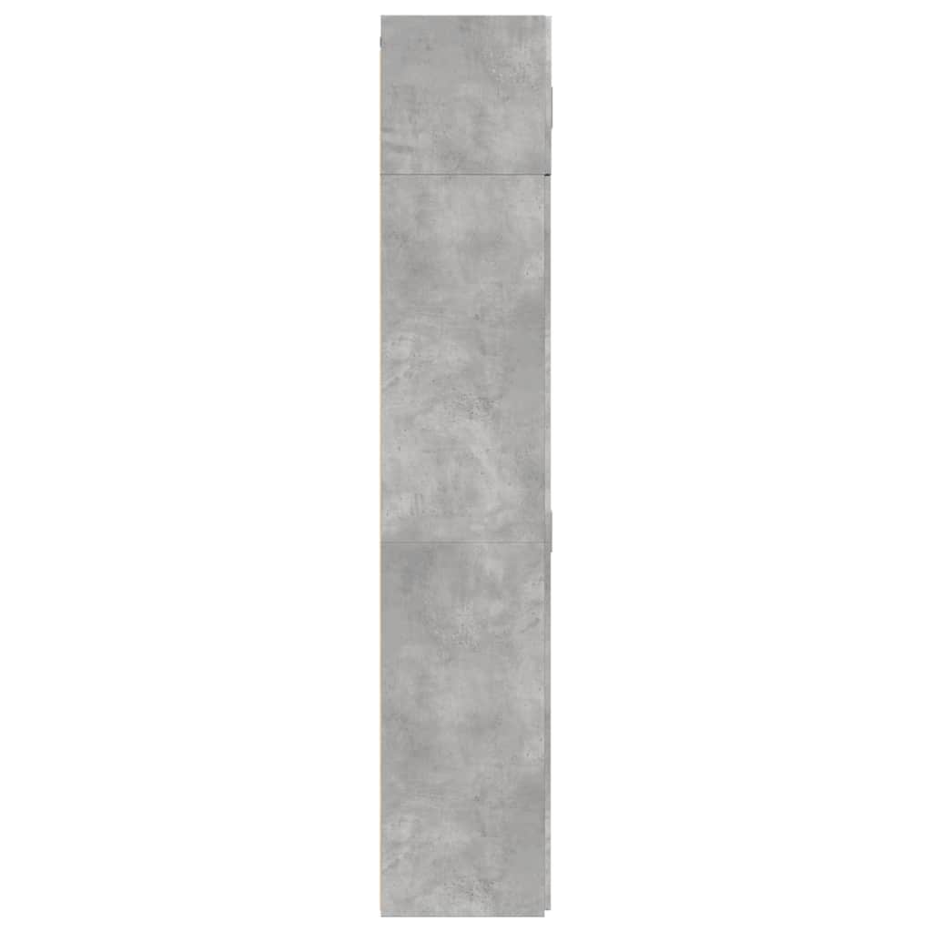 vidaXL Szafka, szarość betonu, 70x42,5x225 cm, materiał drewnopochodny