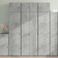 vidaXL Szafka, szarość betonu, 70x42,5x225 cm, materiał drewnopochodny