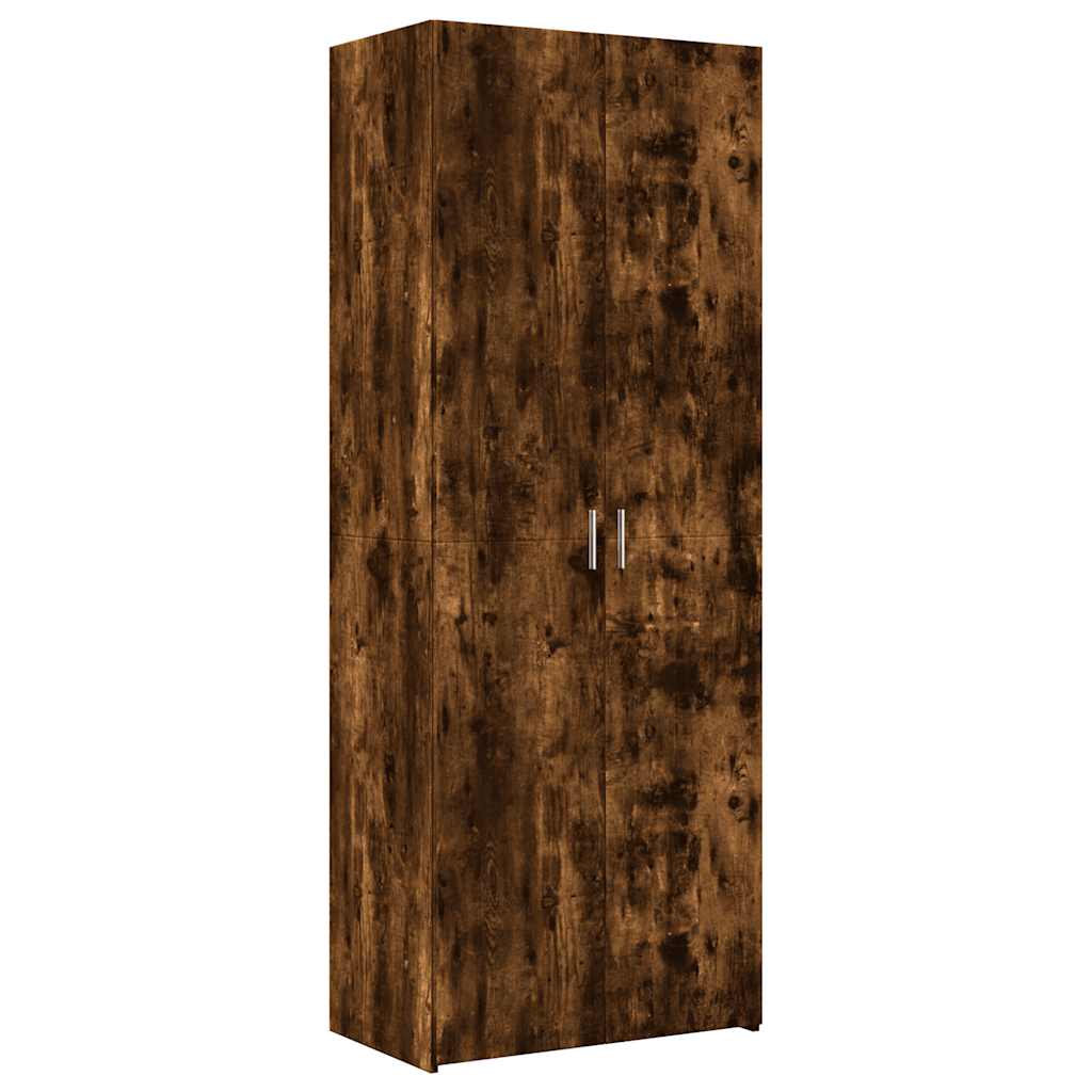 vidaXL Szafka, przydymiony dąb, 70x42,5x225 cm materiał drewnopochodny