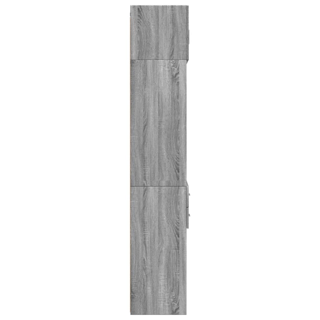 vidaXL Szafka, szary dąb sonoma, 70x42,5x225 cm