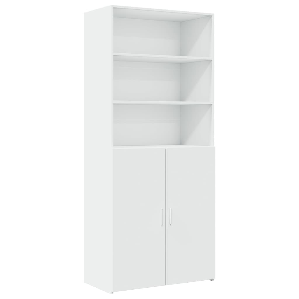 vidaXL Szafka, biała, 80x42,5x225 cm, materiał drewnopochodny