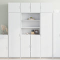 vidaXL Szafka, biała, 80x42,5x225 cm, materiał drewnopochodny