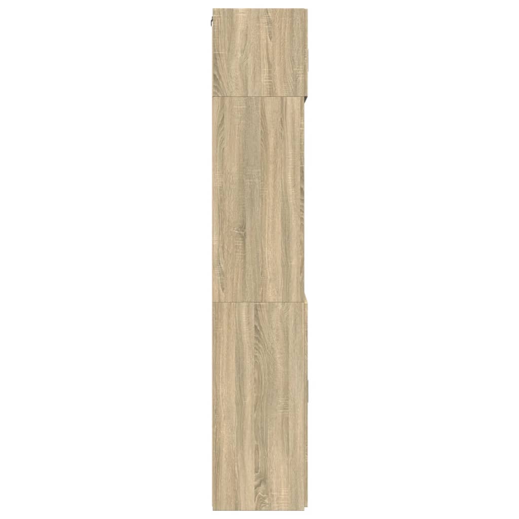 vidaXL Szafka, dąb sonoma, 80x42,5x225 cm, materiał drewnopochodny