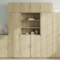 vidaXL Szafka, dąb sonoma, 80x42,5x225 cm, materiał drewnopochodny