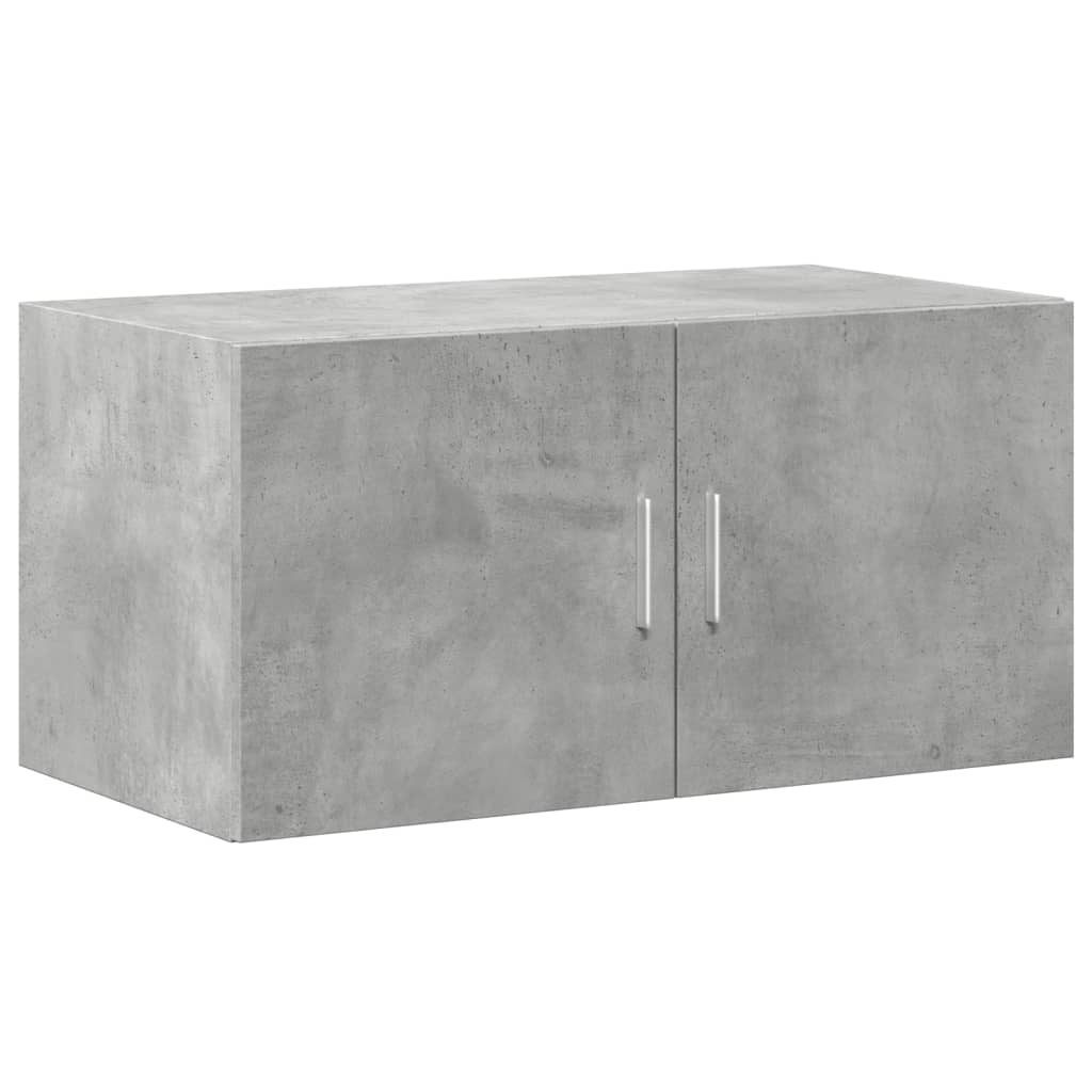 vidaXL Szafka, szarość betonu, 80x42,5x225 cm, materiał drewnopochodny