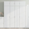 vidaXL Szafka, biała, 80x42,5x225 cm, materiał drewnopochodny